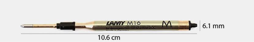 طول 10.6 سانتی متر: مغزی LAMY M16